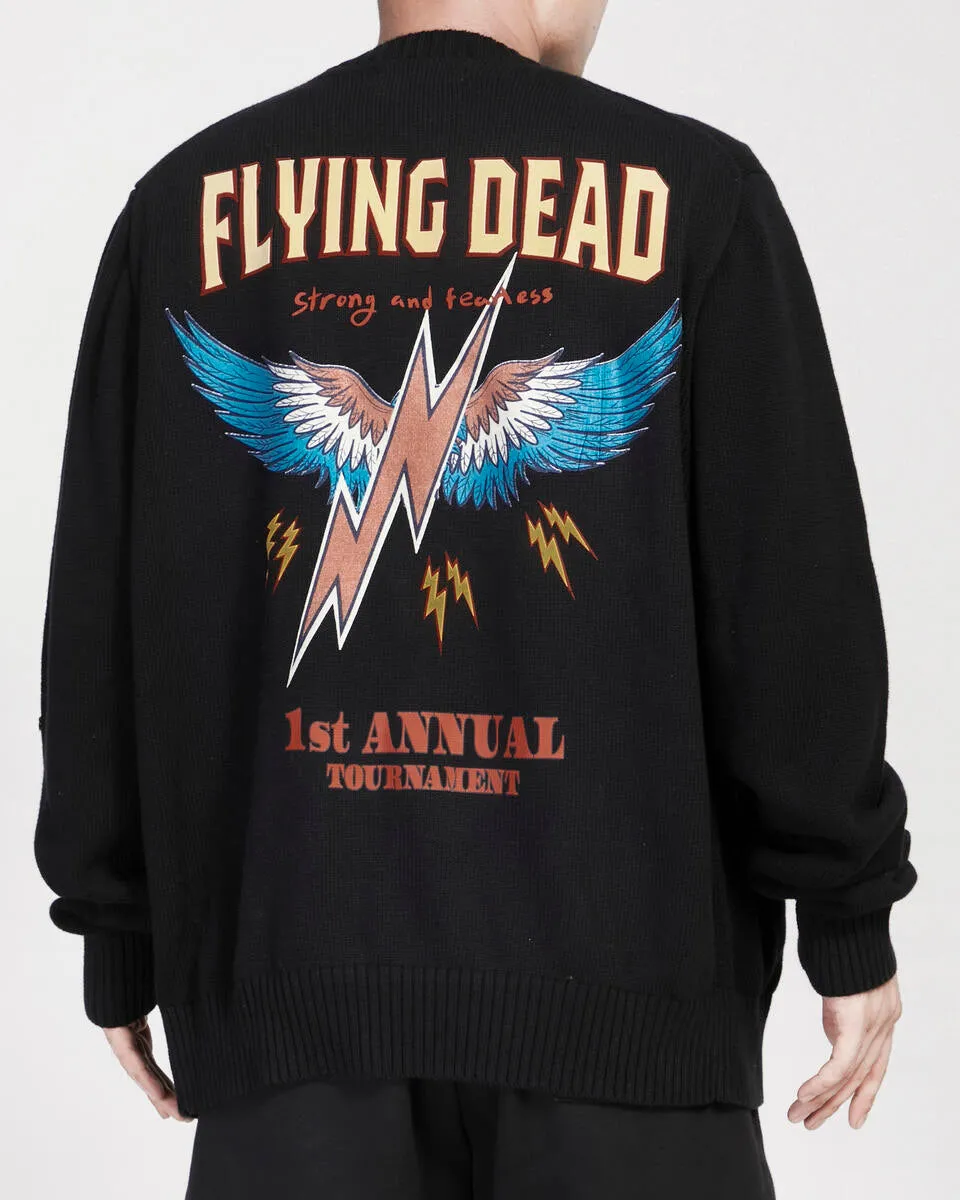 FLYING DEAD CARDIGAN SWEATER (BLACK)