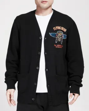 FLYING DEAD CARDIGAN SWEATER (BLACK)