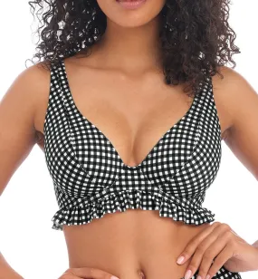 Freya Check In Underwire High Apex Bikini Top (201913) - Monochrome