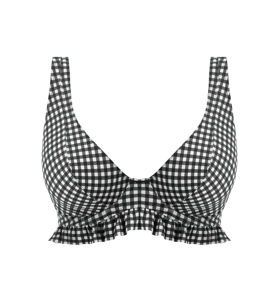 Freya Check In Underwire High Apex Bikini Top (201913) - Monochrome