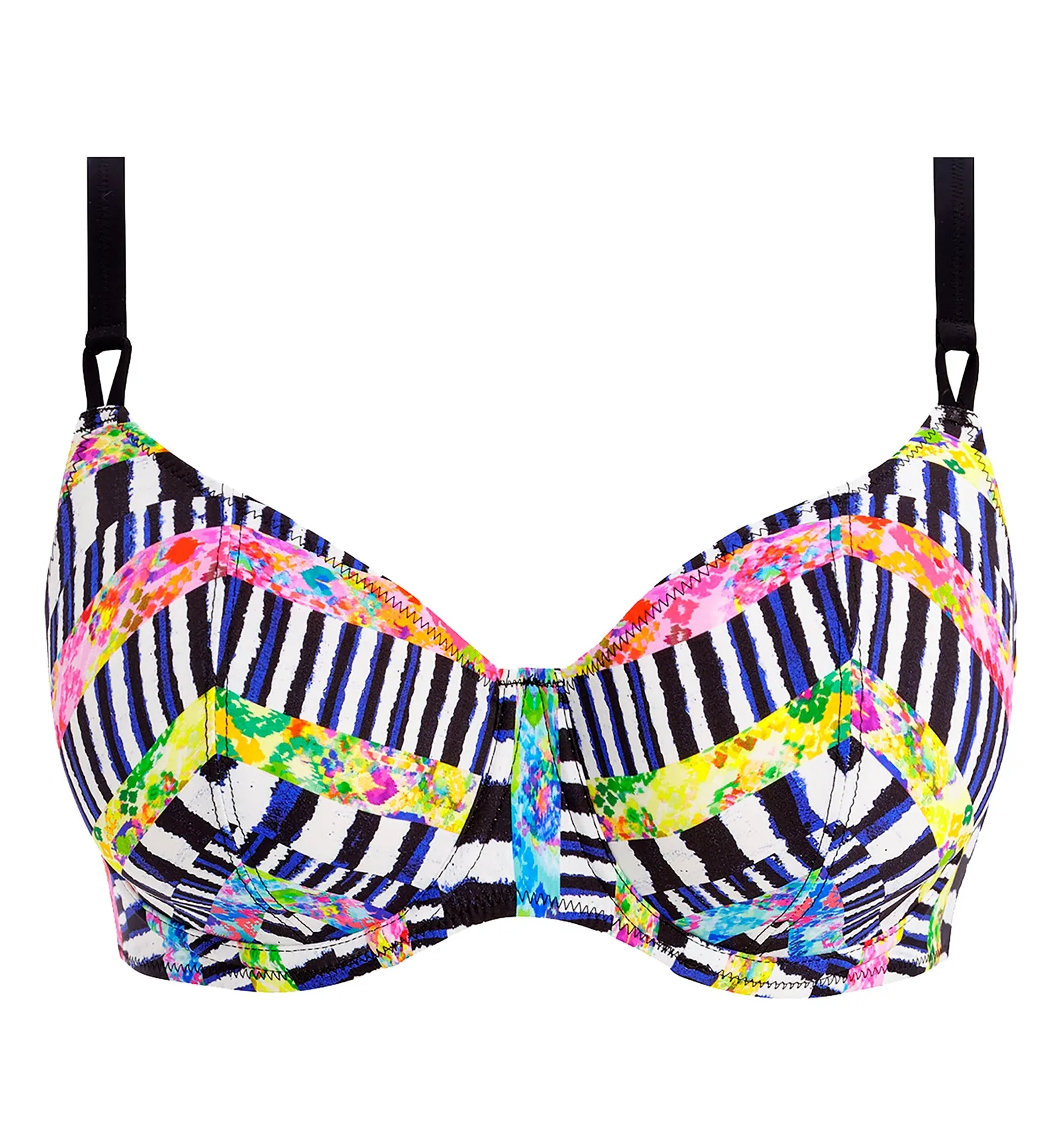 Freya Electro Rave Underwire Plunge Bikini Top (204202) - Multi