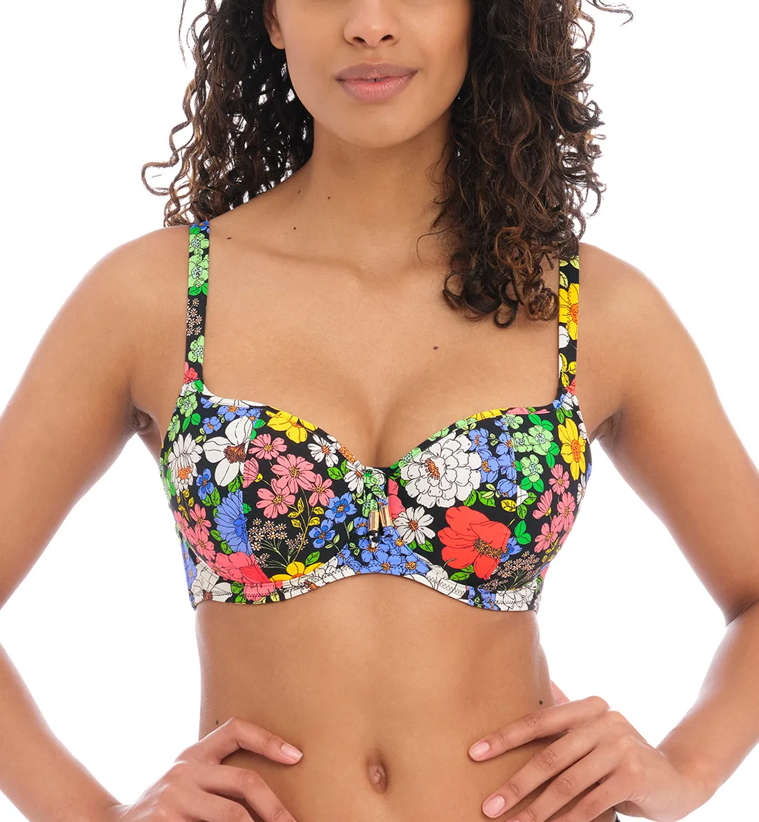 Freya Floral Haze Sweetheart Padded Underwire Bikini Top (202803) - Multi