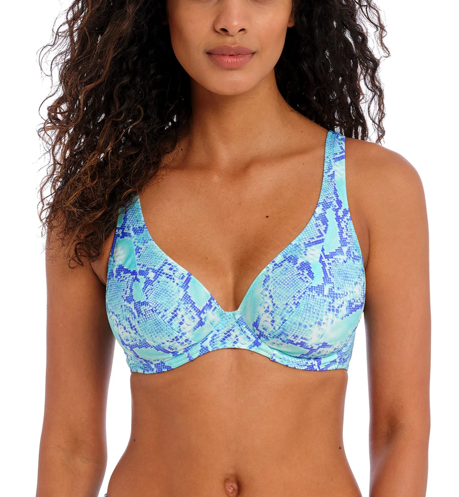 Freya Komodo Bay Underwire High Apex Bikini Top (204013) - Aqua