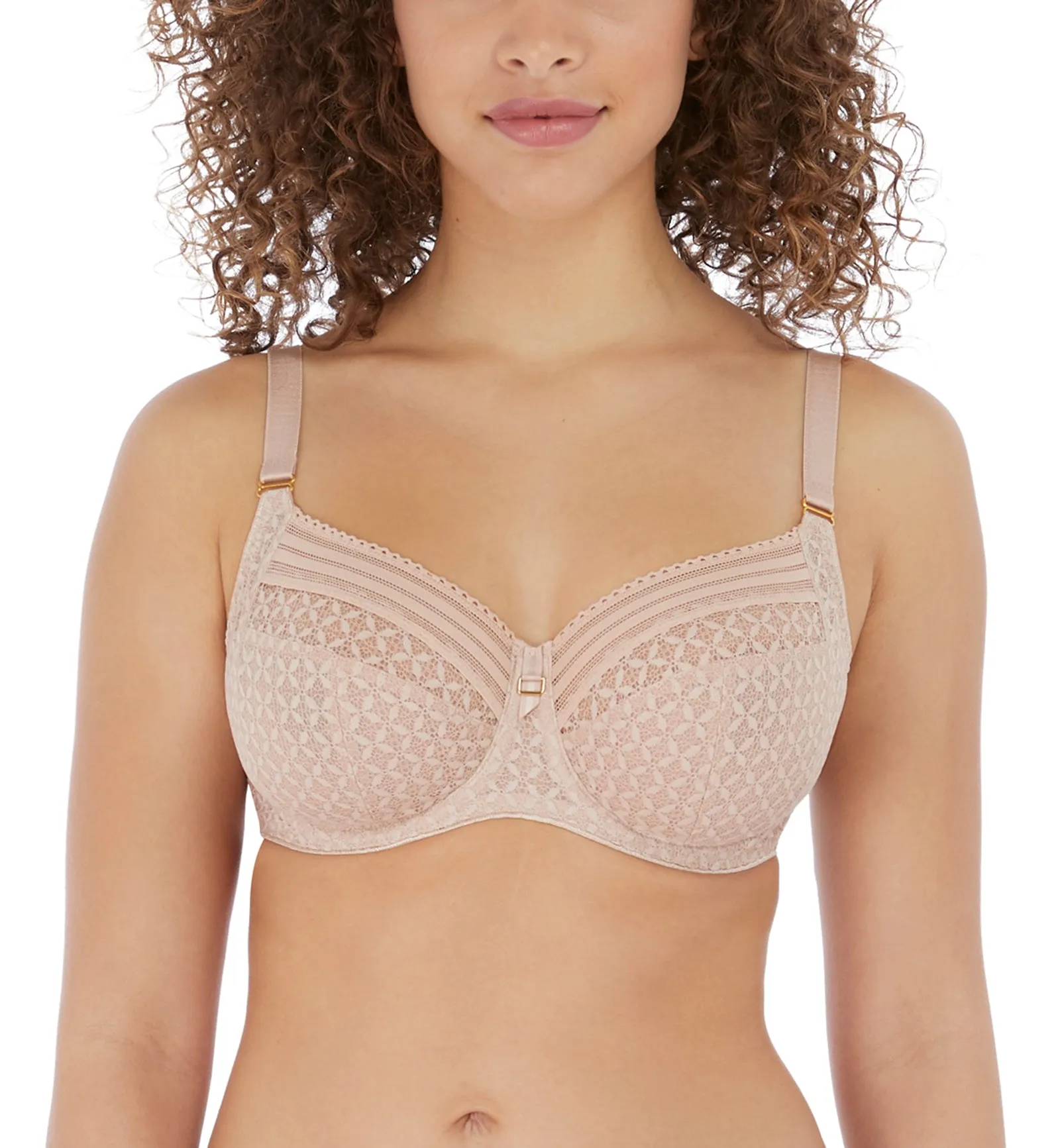 Freya Viva Side Support Underwire Bra (5641) - Lace Natural Beige