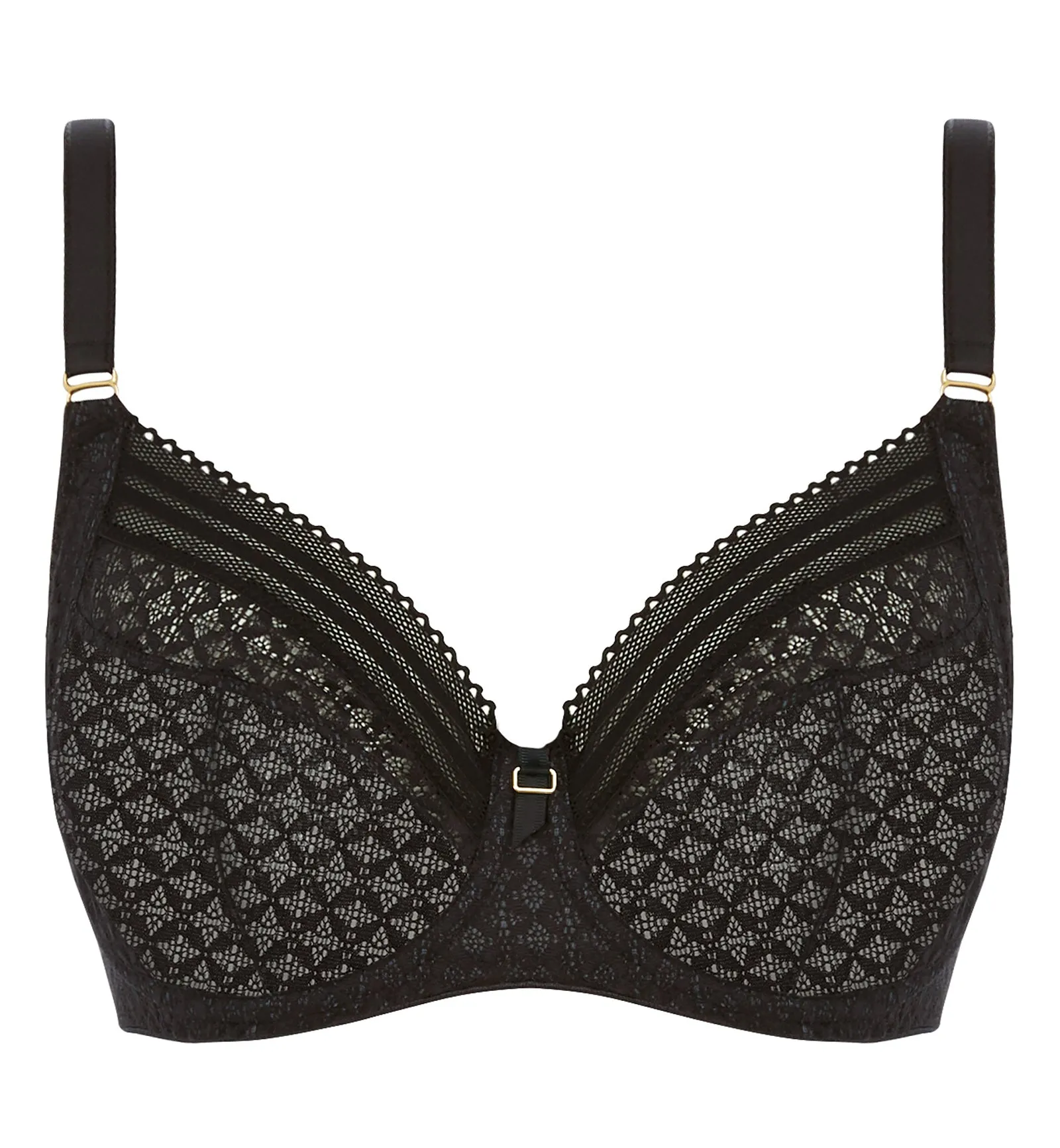 Freya Viva Side Support Underwire Bra (5641) - Lace Noir