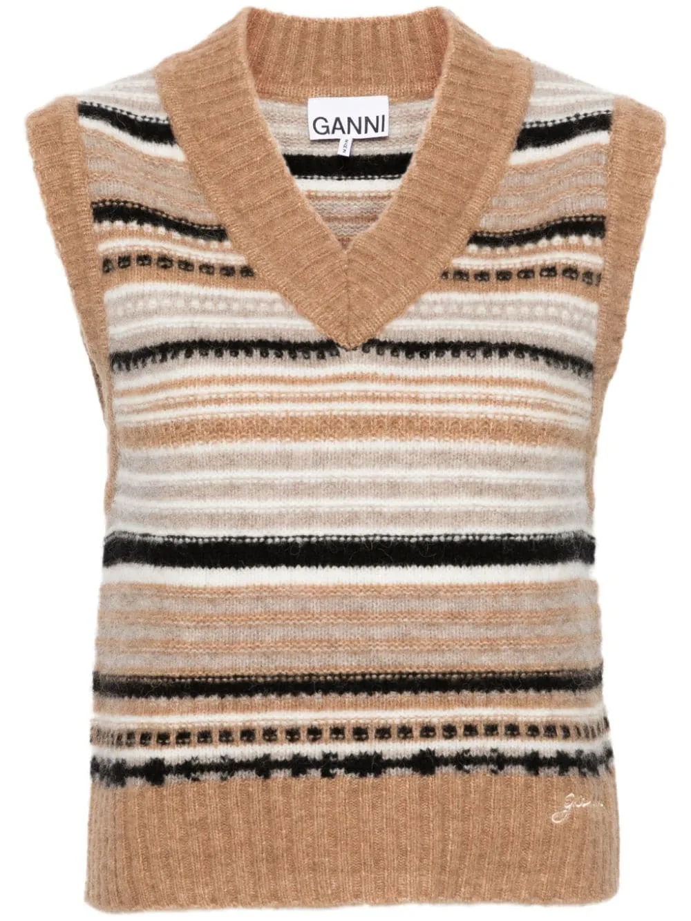 Ganni Sweaters Beige