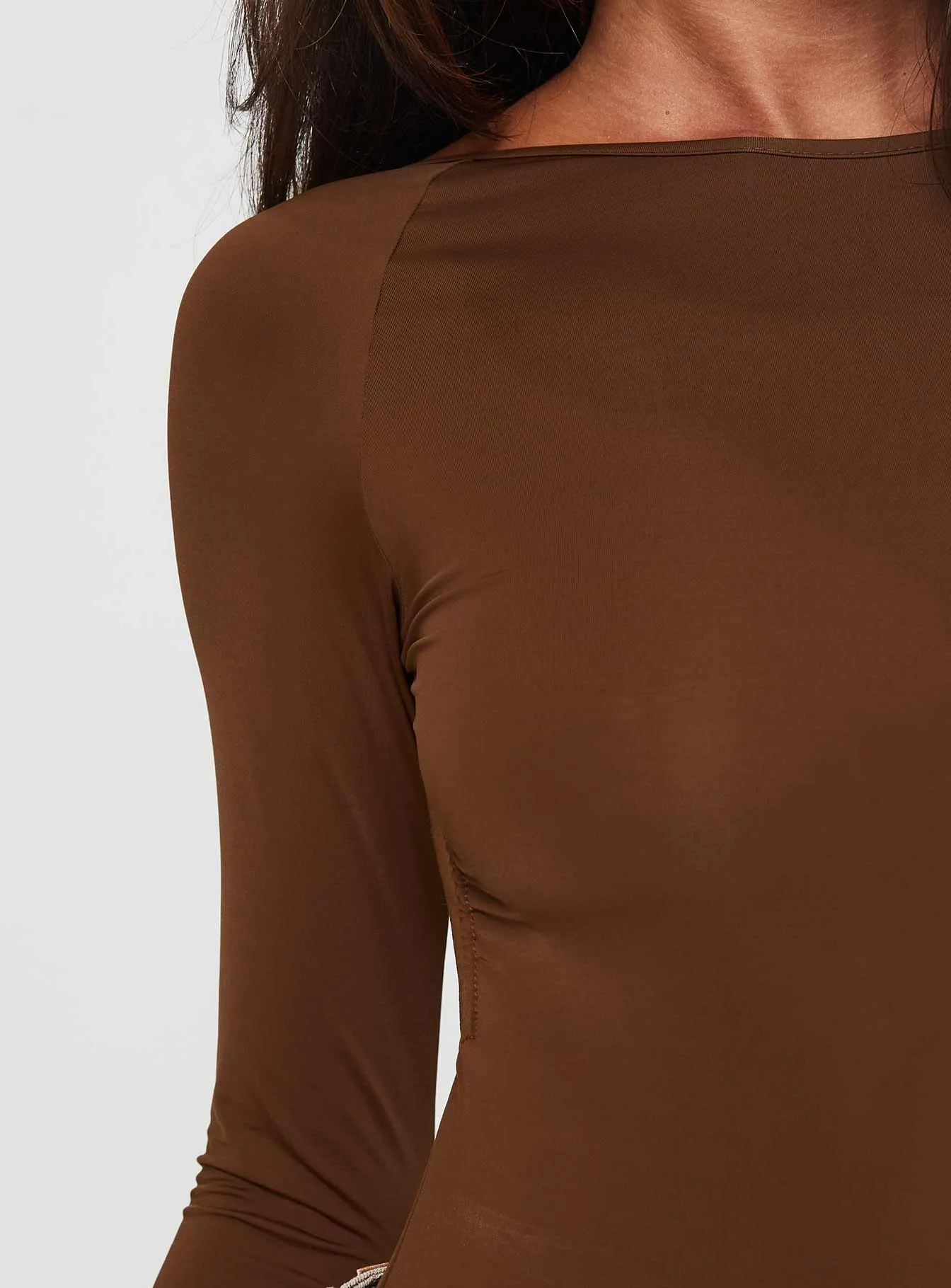 Gatewood Long Sleeve Bodysuit Brown