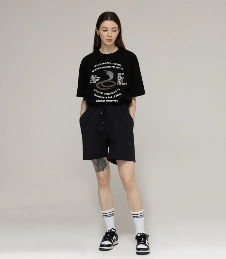 GRAVER  |Unisex Street Style Cotton Short Sleeves Logo T-Shirts