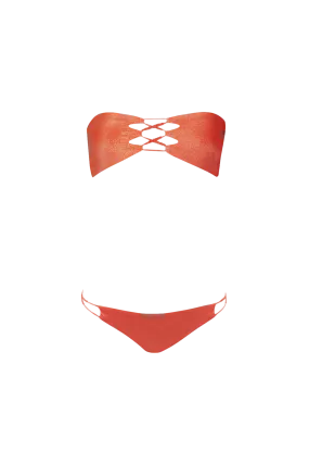 Hava Bikini in Shiny Orange - Bottom