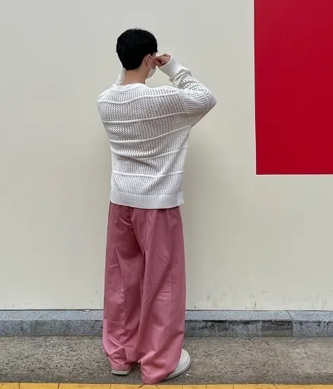 HUE  |Unisex Street Style Plain Oversized Sweaters