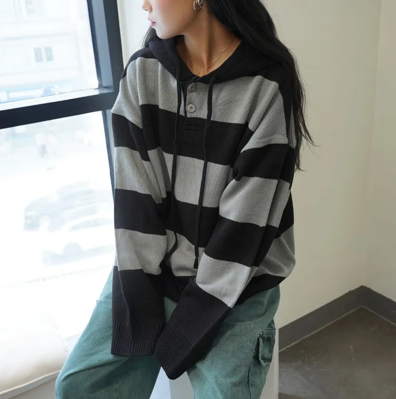 IONSEOUL  |Unisex Street Style Oversized Long Sleeve T-shirt Sweaters