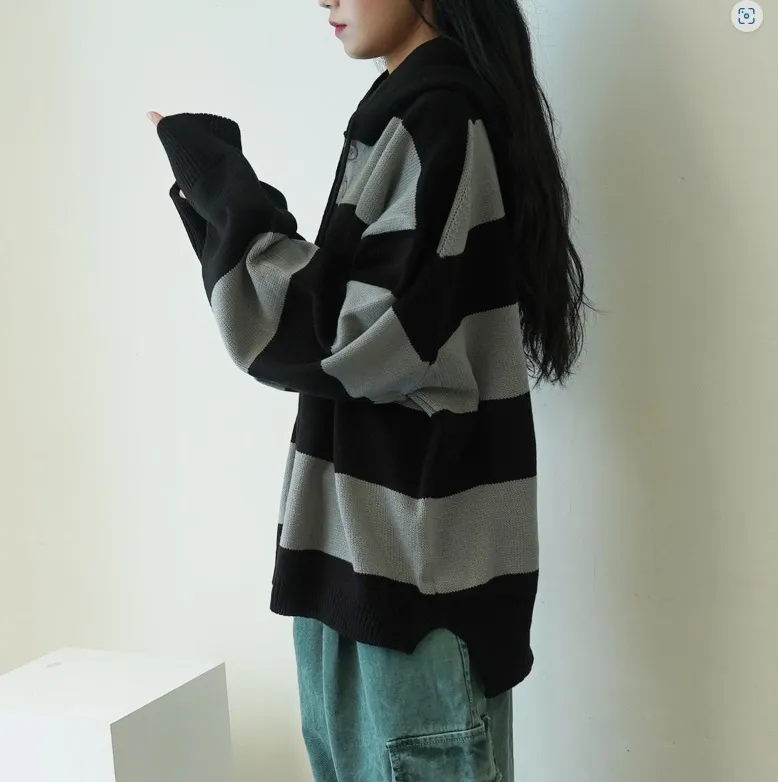 IONSEOUL  |Unisex Street Style Oversized Long Sleeve T-shirt Sweaters