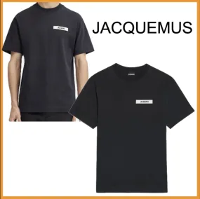 JACQUEMUS  |Plain Cotton Short Sleeves Logo T-Shirts