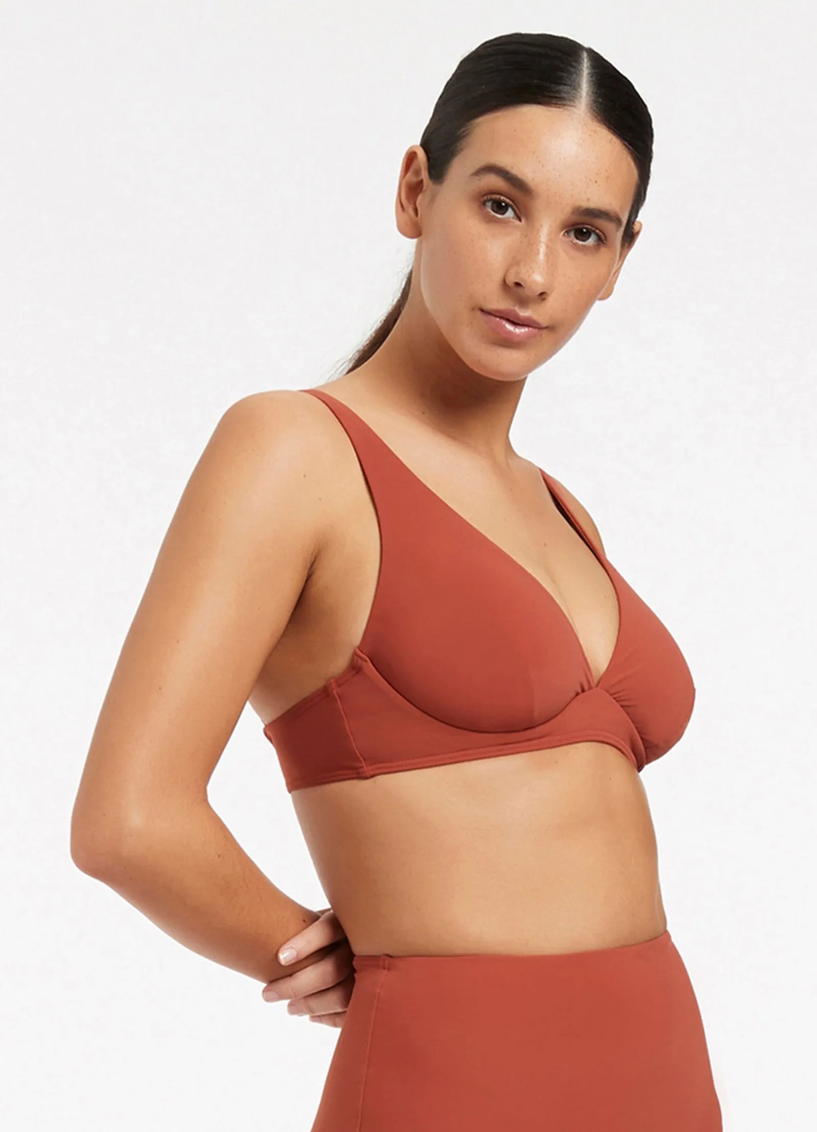 JETSET D/DD Underwire Bikini Top - Russet