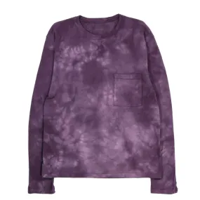 KAPITAL JERSEY KATABIRA LONG SLEEVE T (BACK SLEEVE) AUBERGINE