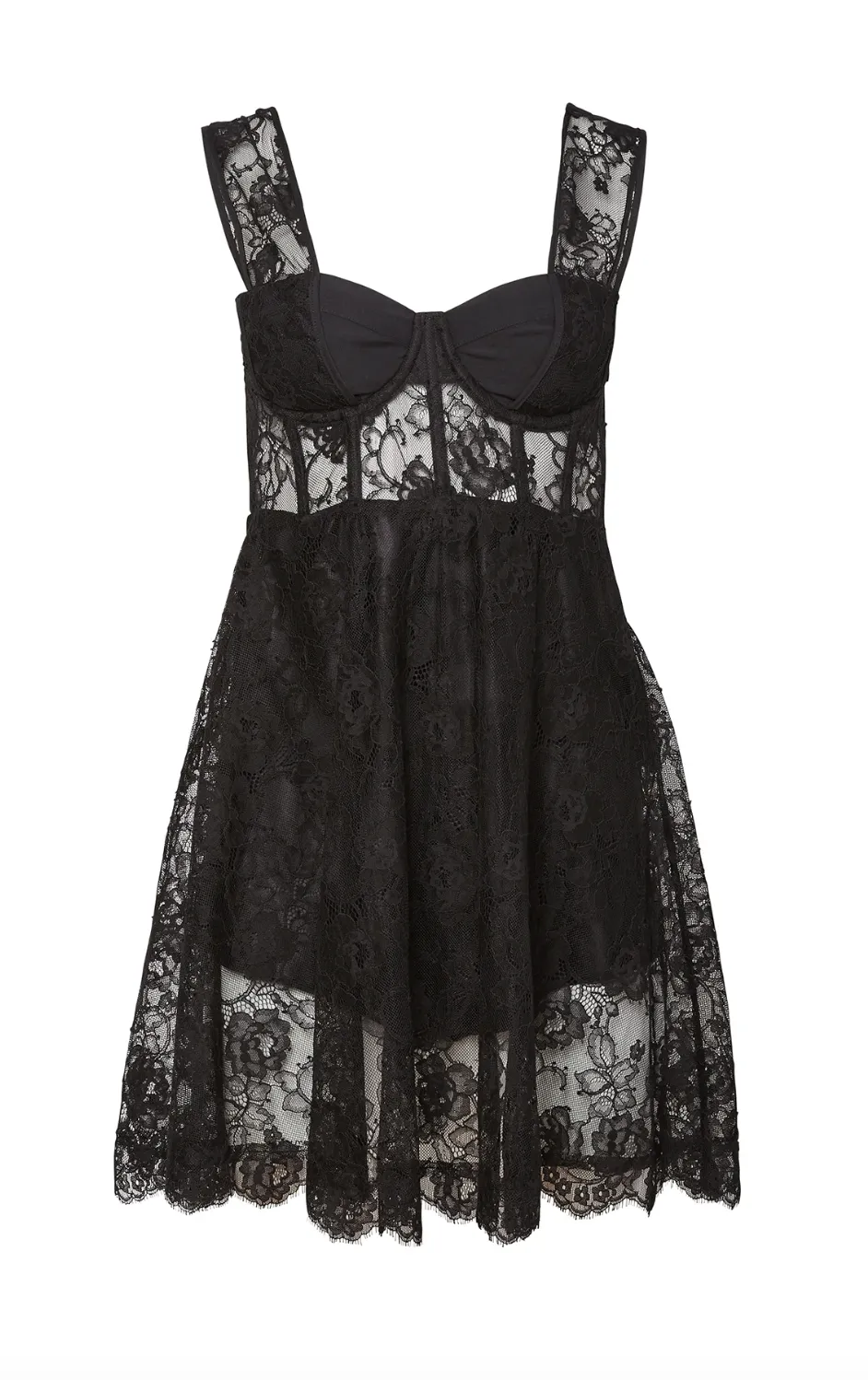 LACE FLARE DRESS