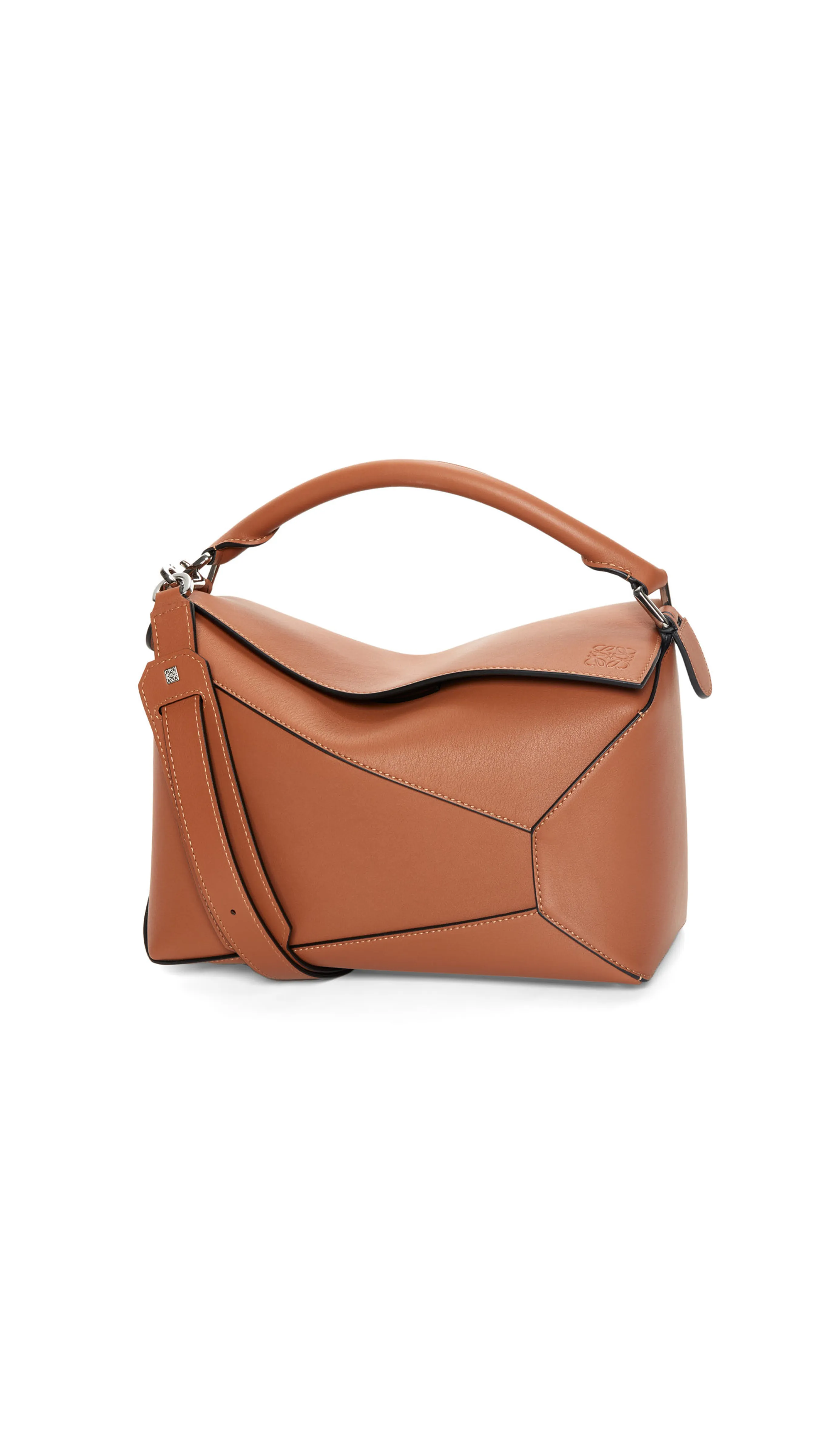 Large Puzzle Bag in Classic Calfskin - Tan