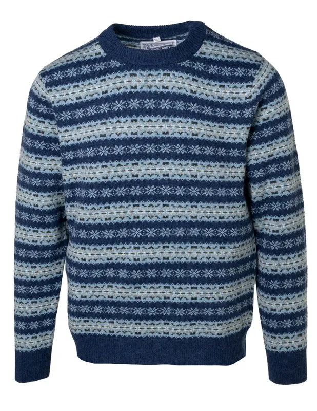 Lightweight Wool Fairisle Crew Neck SW2216