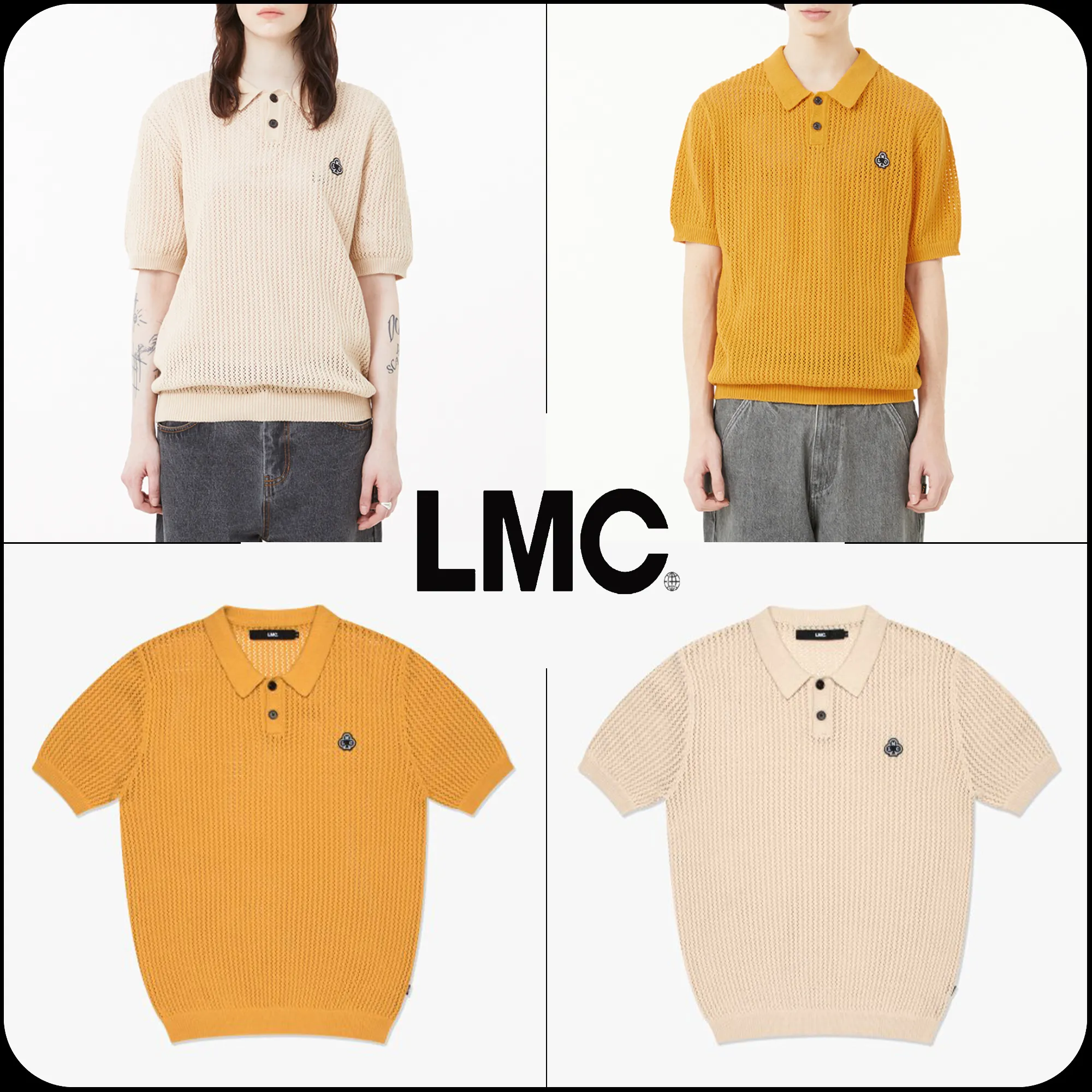 LMC  |[ LMC]★CLUB MESH KNIT POLO SHIRT