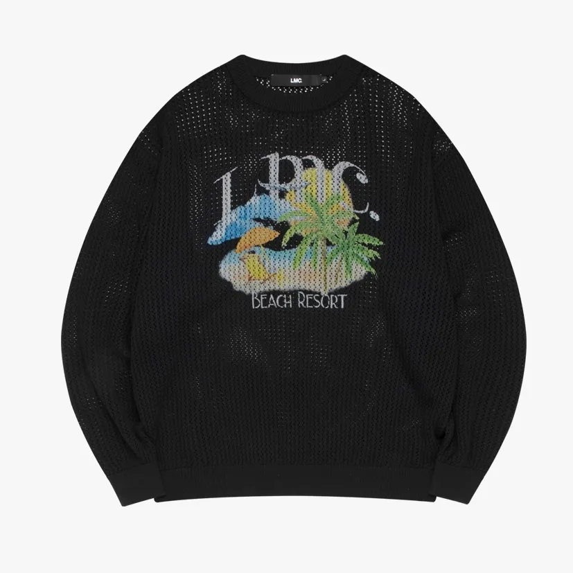 LMC  |Unisex Street Style Long Sleeves Plain Logo Sweaters