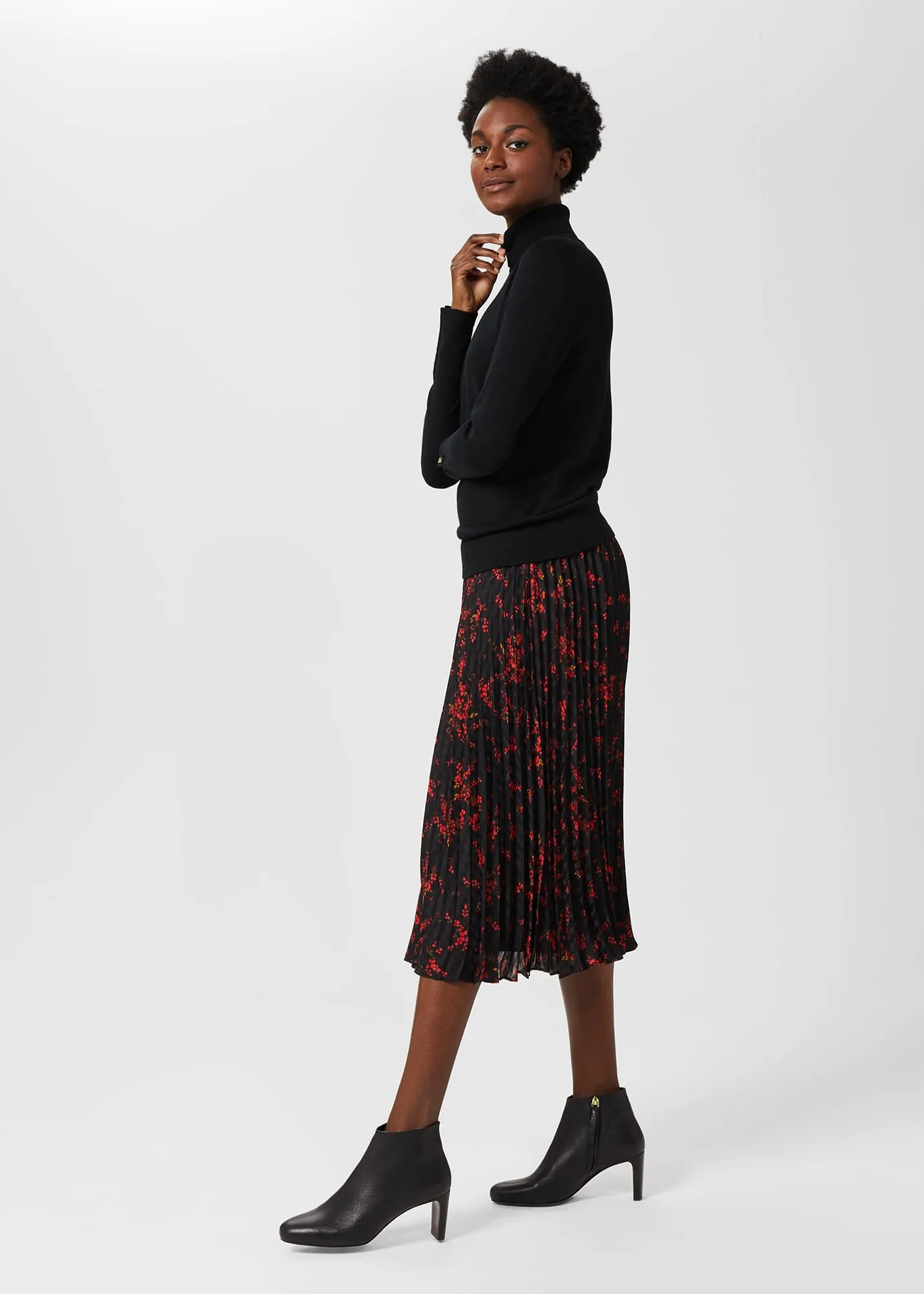 Losie Midi Pleated Skirt 