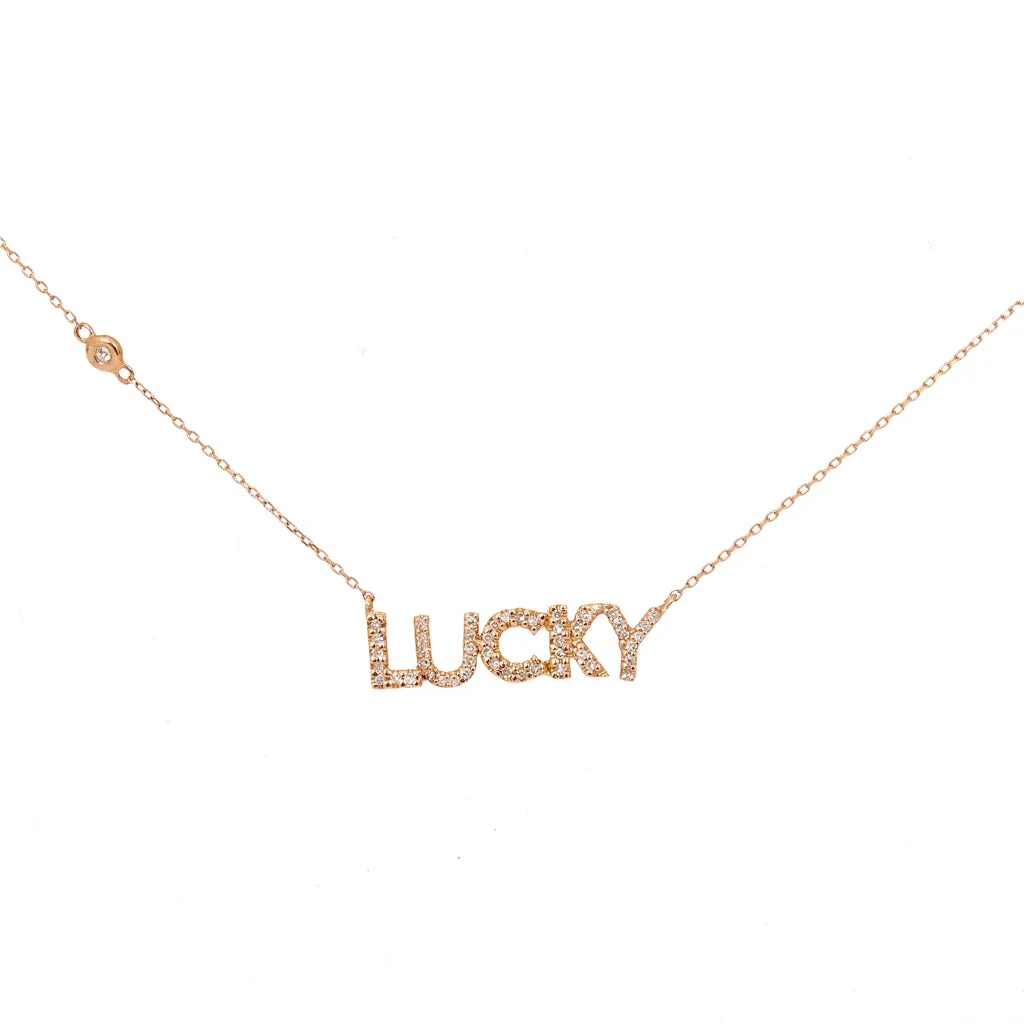 LUCKY Pave Diamond Necklace