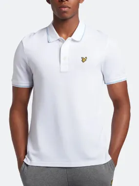 Lyle & Scott Tipped Short Sleeve Polo Shirt White/Light