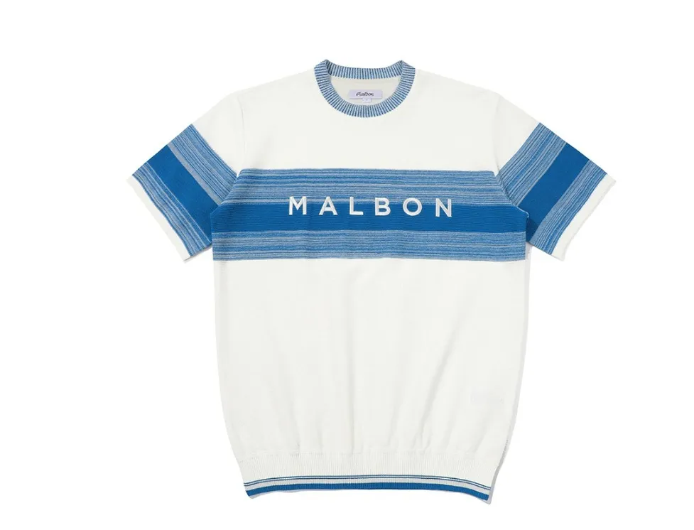 Malbon Golf  |Street Style Plain Short Sleeves Logo Sweaters