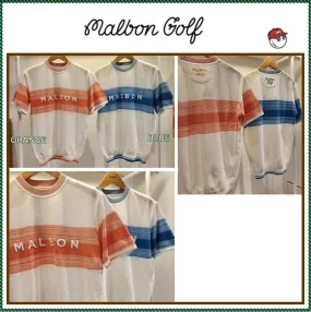 Malbon Golf  |Street Style Plain Short Sleeves Logo Sweaters