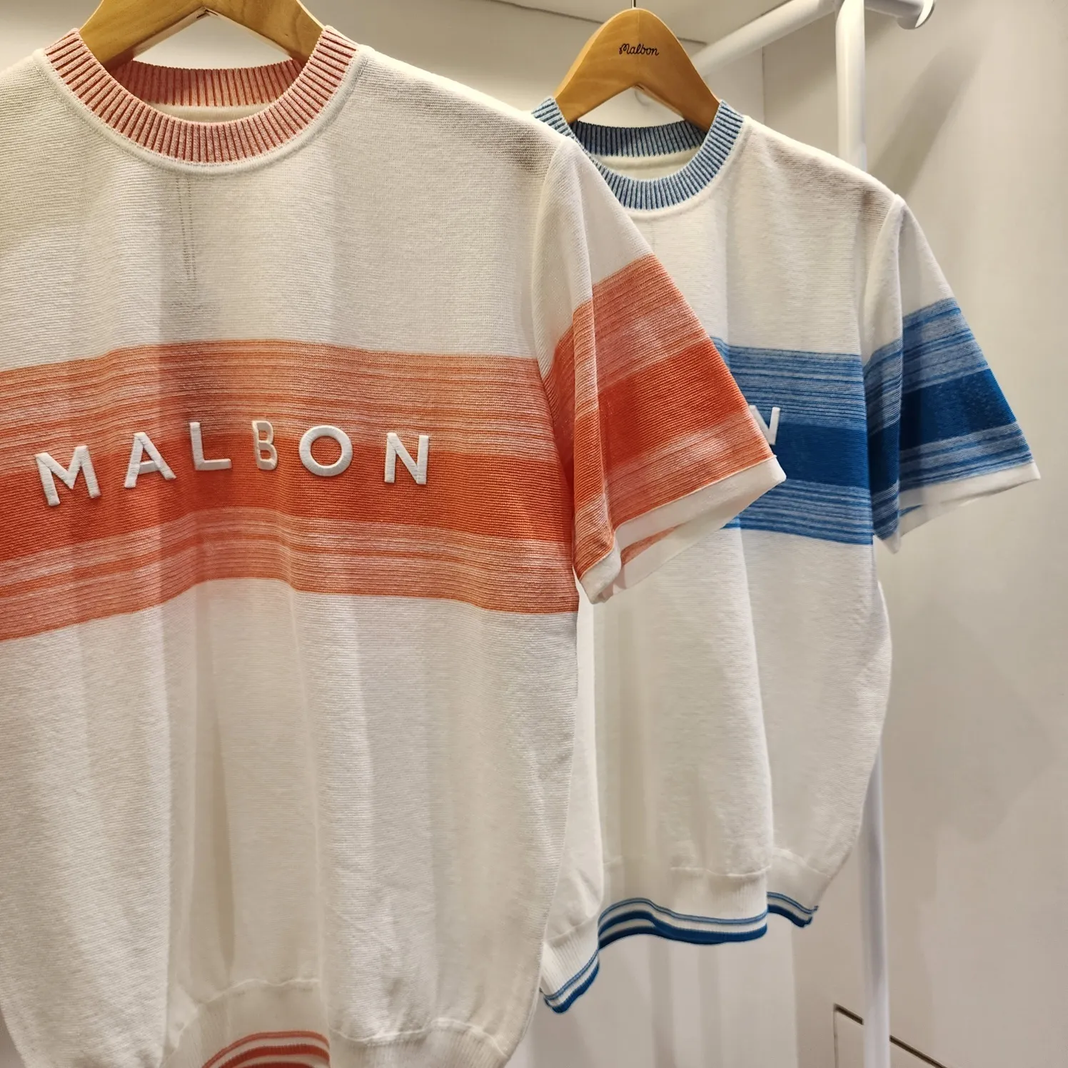 Malbon Golf  |Street Style Plain Short Sleeves Logo Sweaters