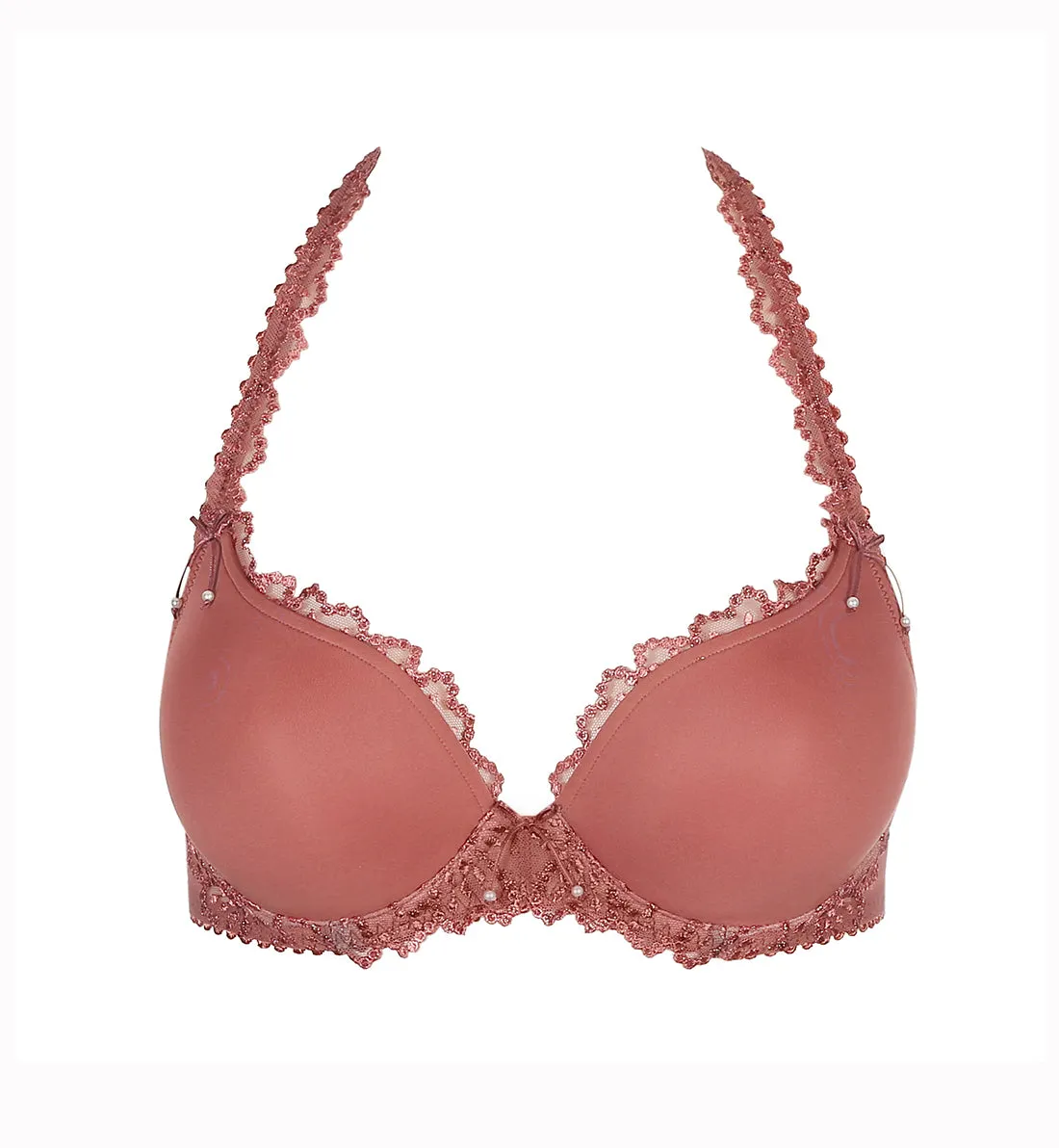 Marie Jo Jane Heart Shape Padded Underwire Bra (0101336) - Red Copper