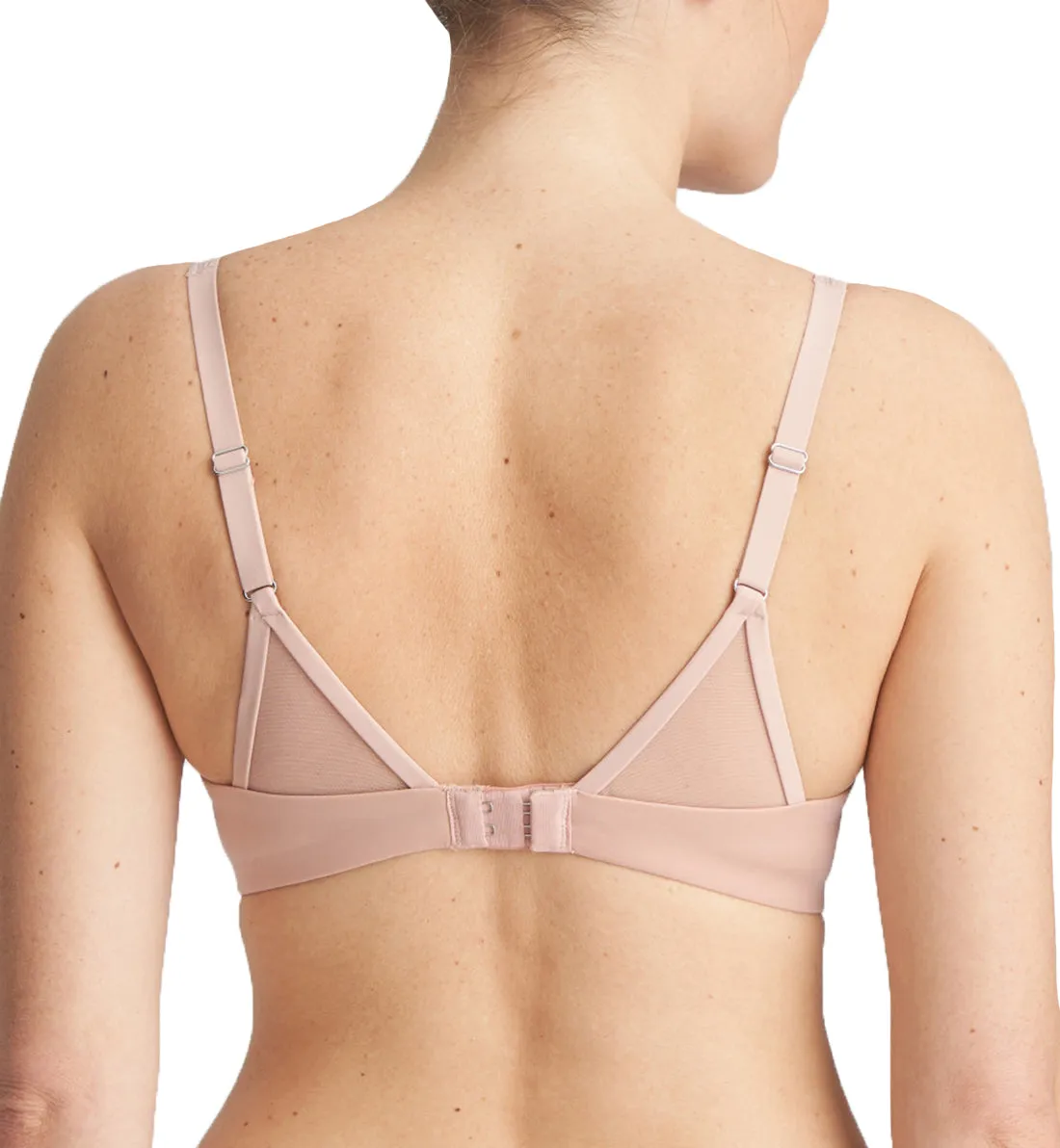 Marie Jo Louie Push Up Padded Plunge Underwire Bra (0122097) - Powder Rose