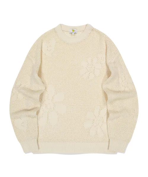 Mark Gonzales  |[WHAT IT ISNT]★FLORY JACQUARD LONG SLEEVE KNIT