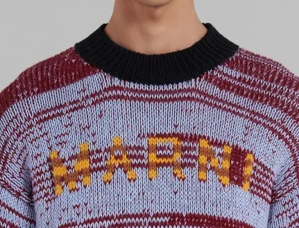 MARNI  |Wool Street Style Long Sleeves Logo Designers Sweaters