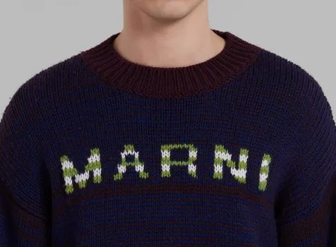 MARNI  |Wool Street Style Long Sleeves Logo Designers Sweaters