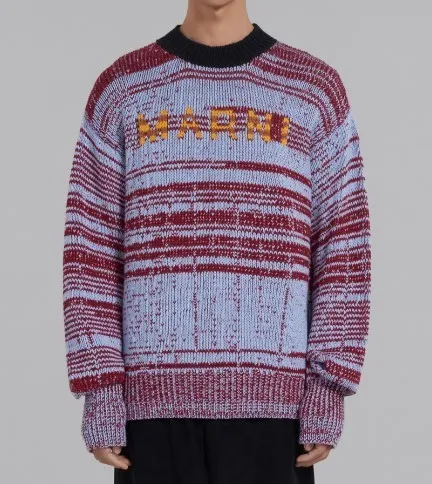 MARNI  |Wool Street Style Long Sleeves Logo Designers Sweaters