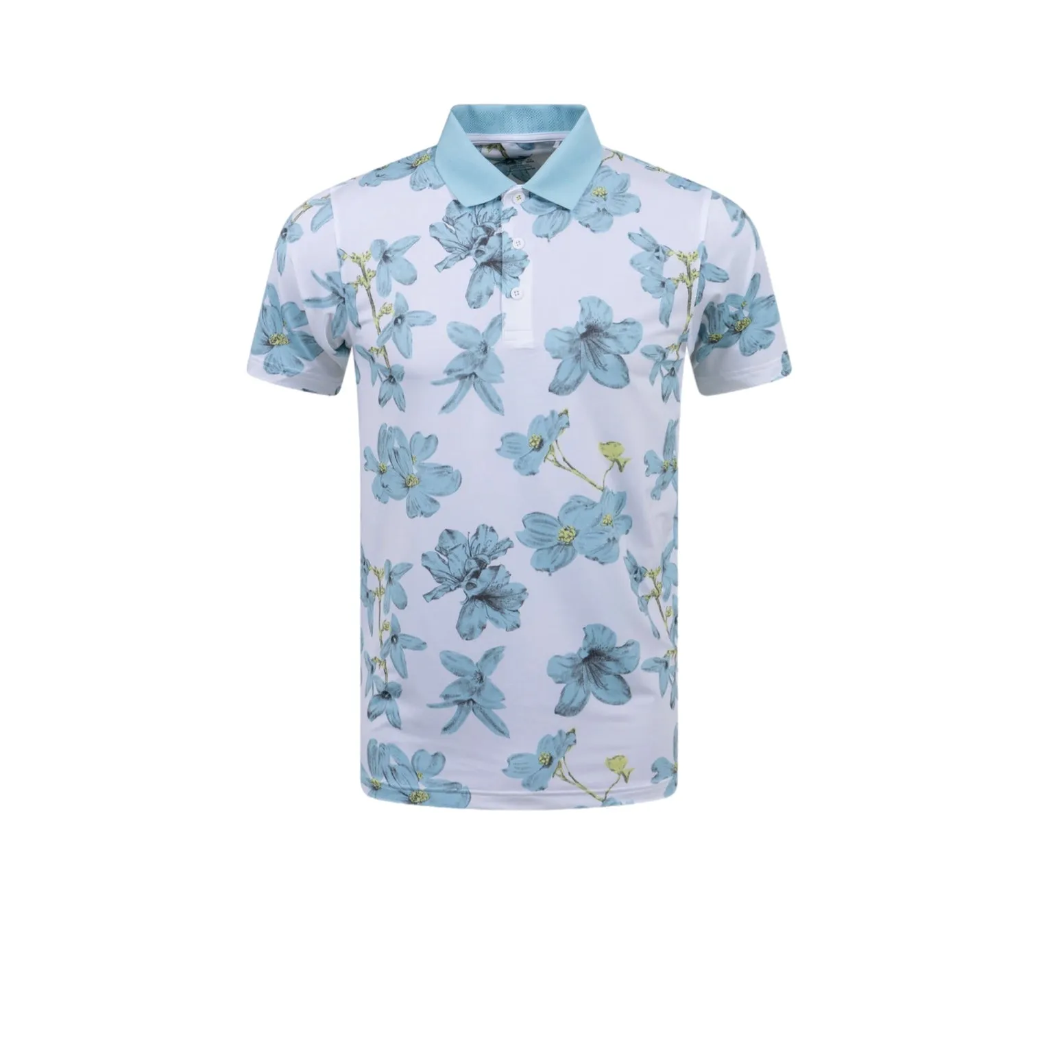 Mattr Verdant Polo Bright White/Tropical Aqua 53875301