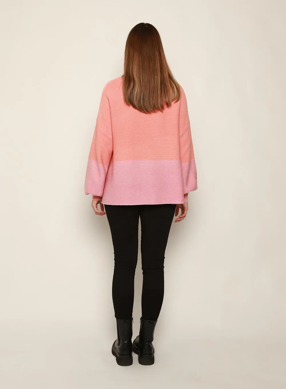 Maya 2 Tone Knit-PINK