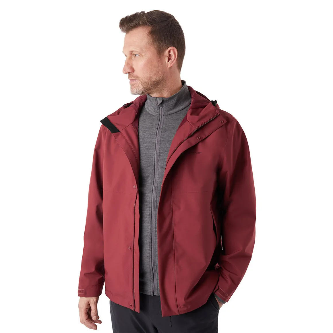 Men's Farne Waterproof Jacket Auburn Red