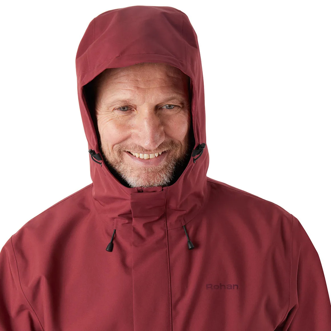 Men's Farne Waterproof Jacket Auburn Red