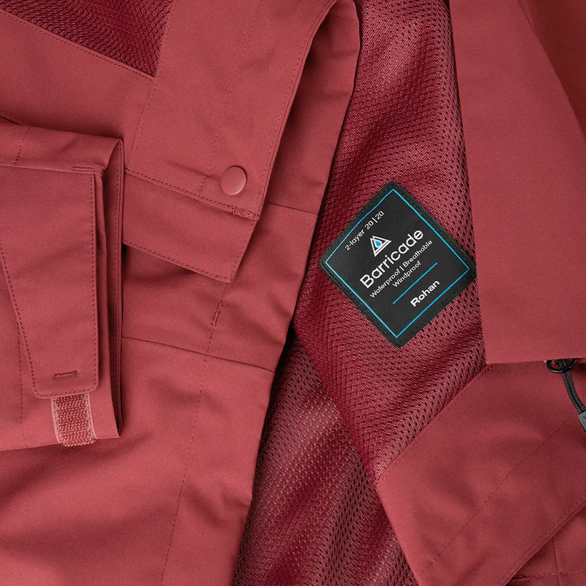 Men's Farne Waterproof Jacket Auburn Red