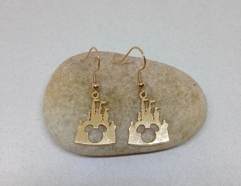 Mickey Castle  Disney Earrings