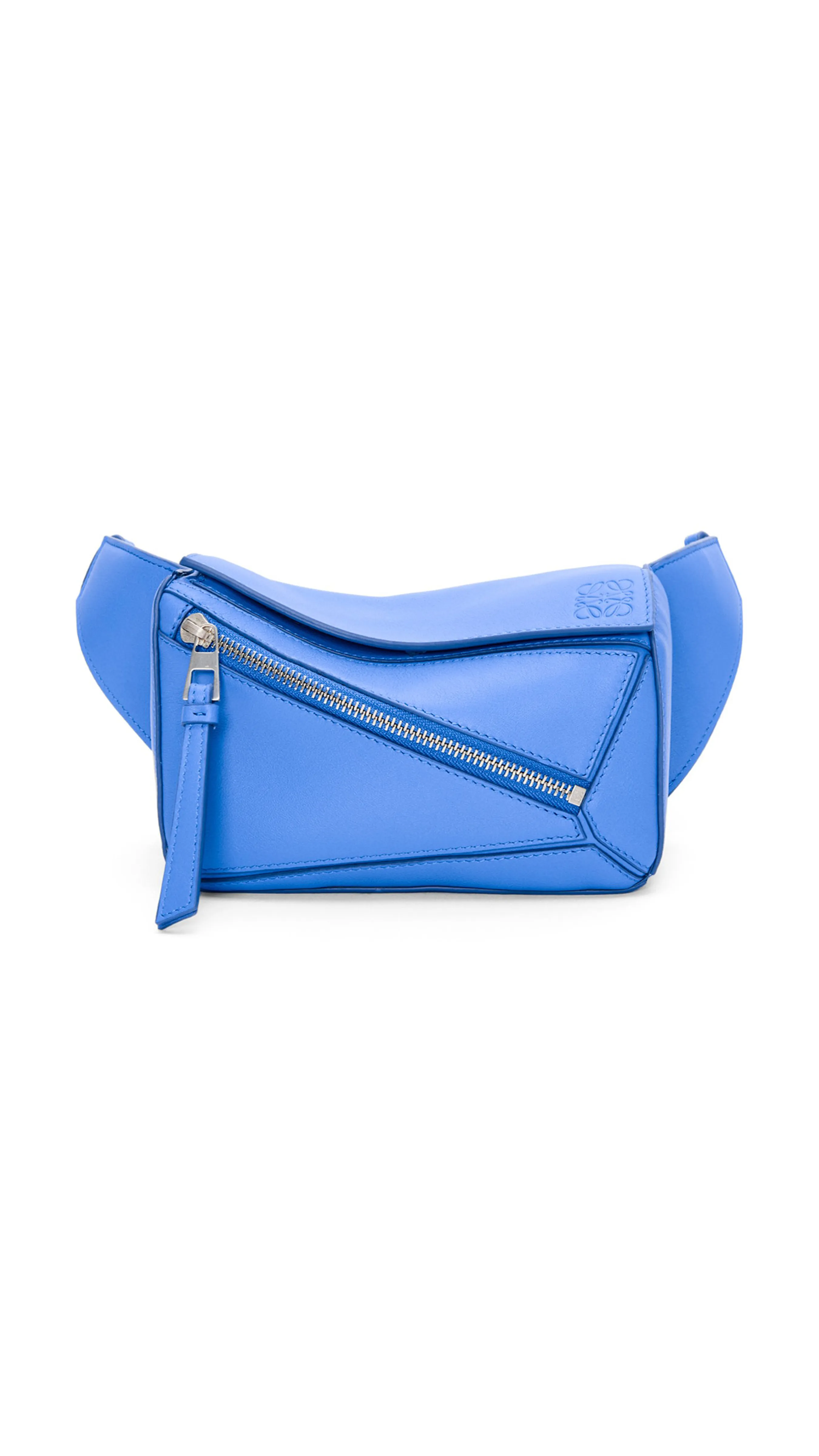 Mini Puzzle Bum Bag in Classic Calfskin - Seaside Blue