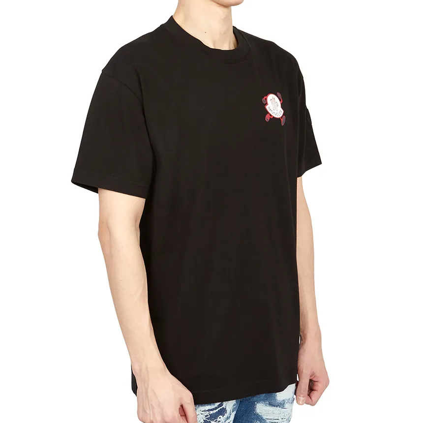 MONCLER  |Street Style Plain Cotton Short Sleeves Logo