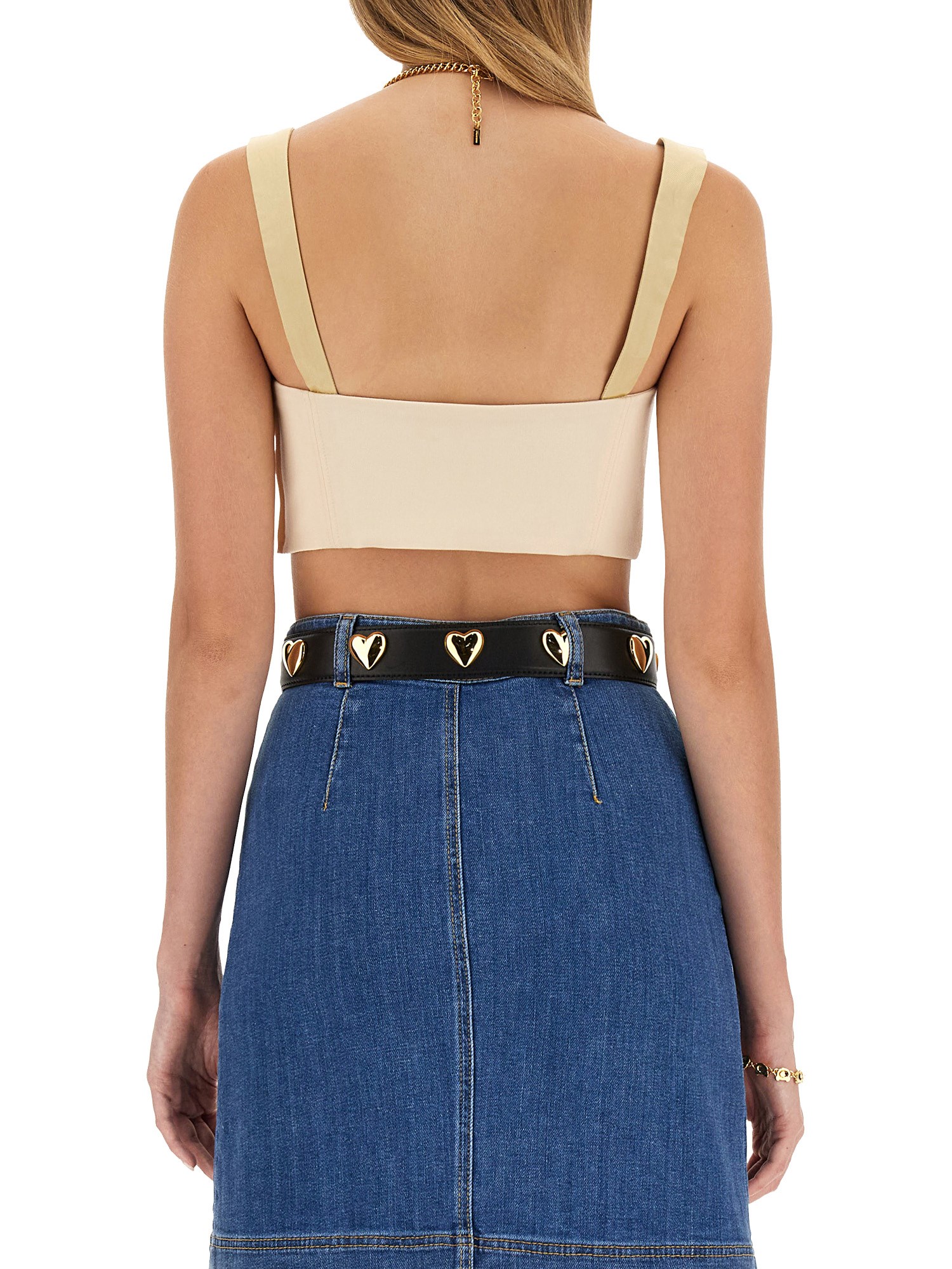 MOSCHINO    WOOL BUSTIER TOP