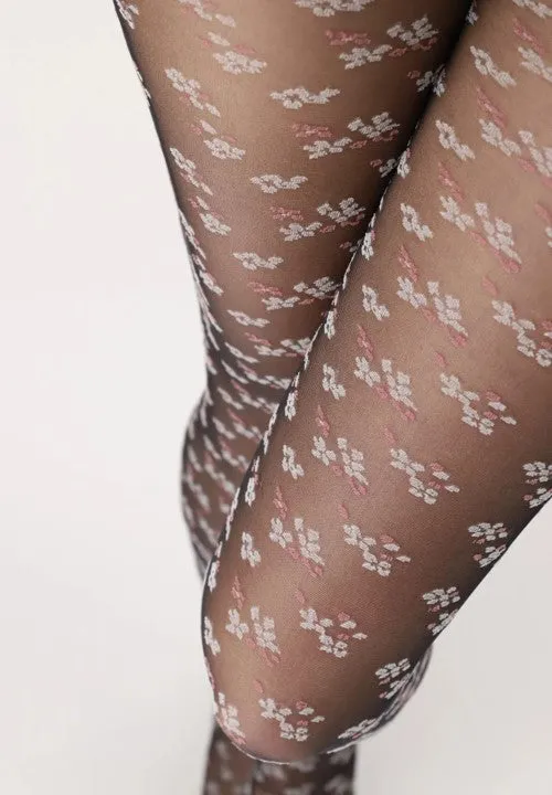 Oroblu Blossom Tights Black