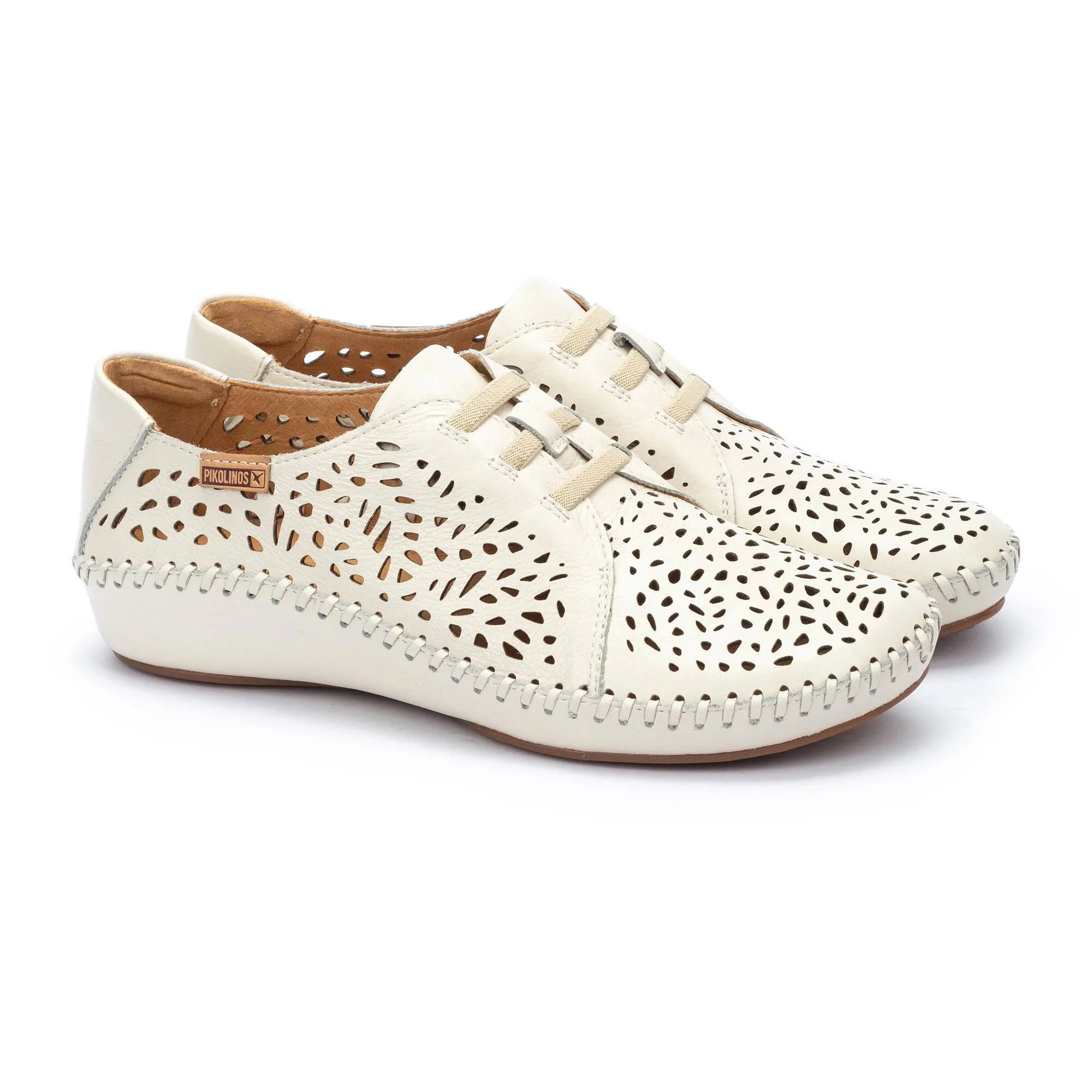 P. VALLARTA Women's sneaker in die-cut leather