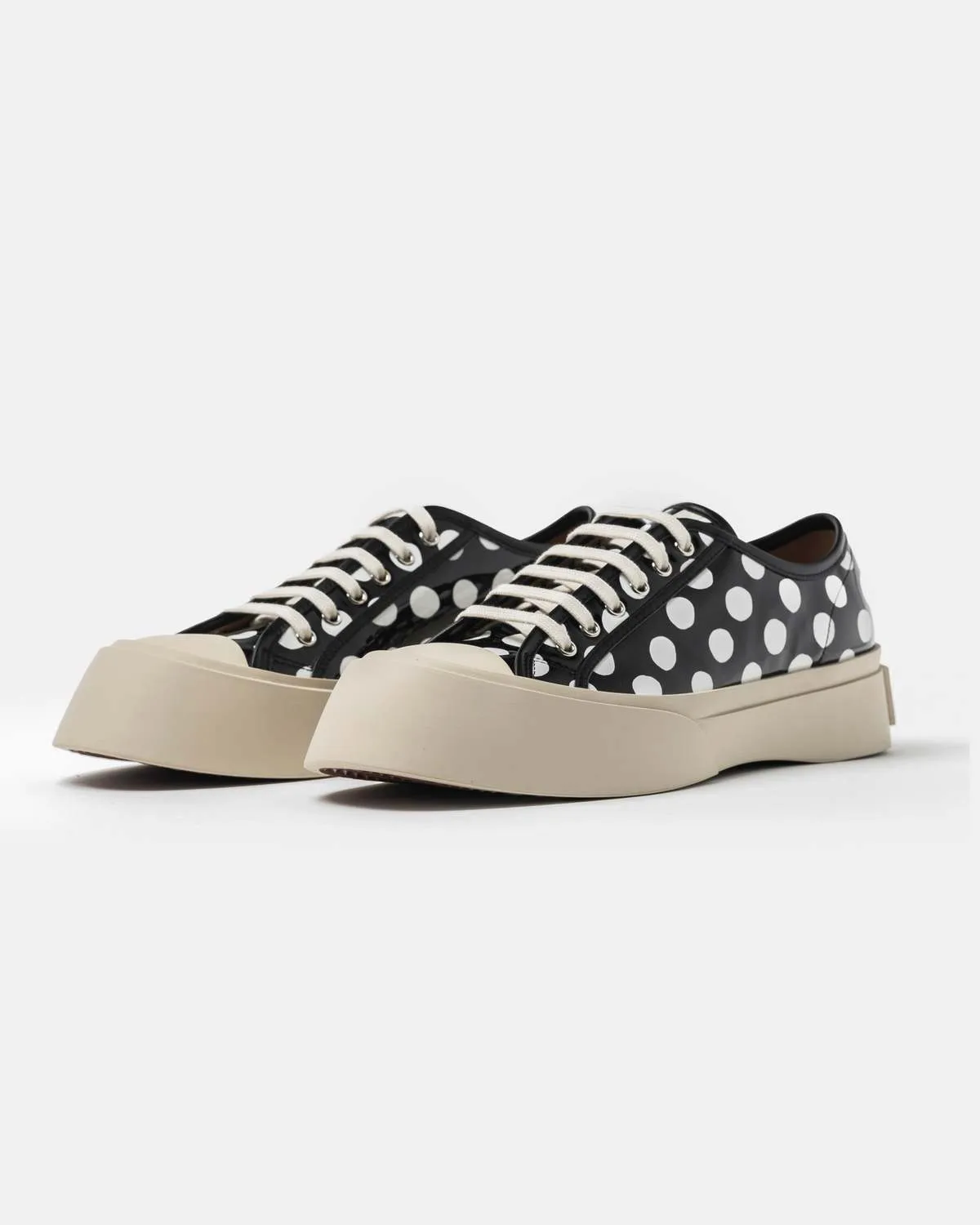 Pablo Lace Up sneaker - Black/White Spot