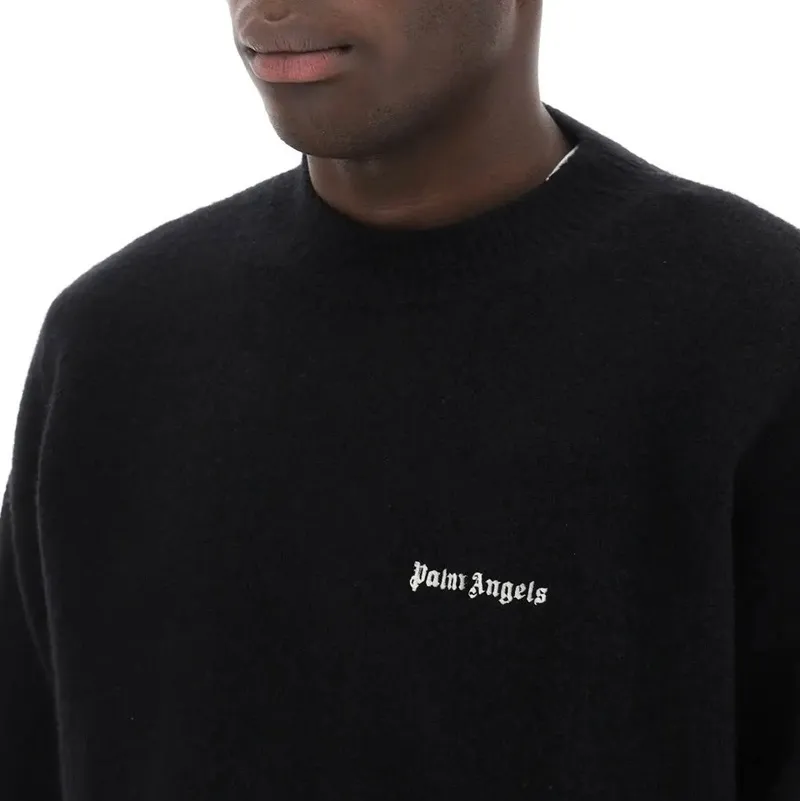 Palm Angels  |Street Style Long Sleeves Logo Sweaters