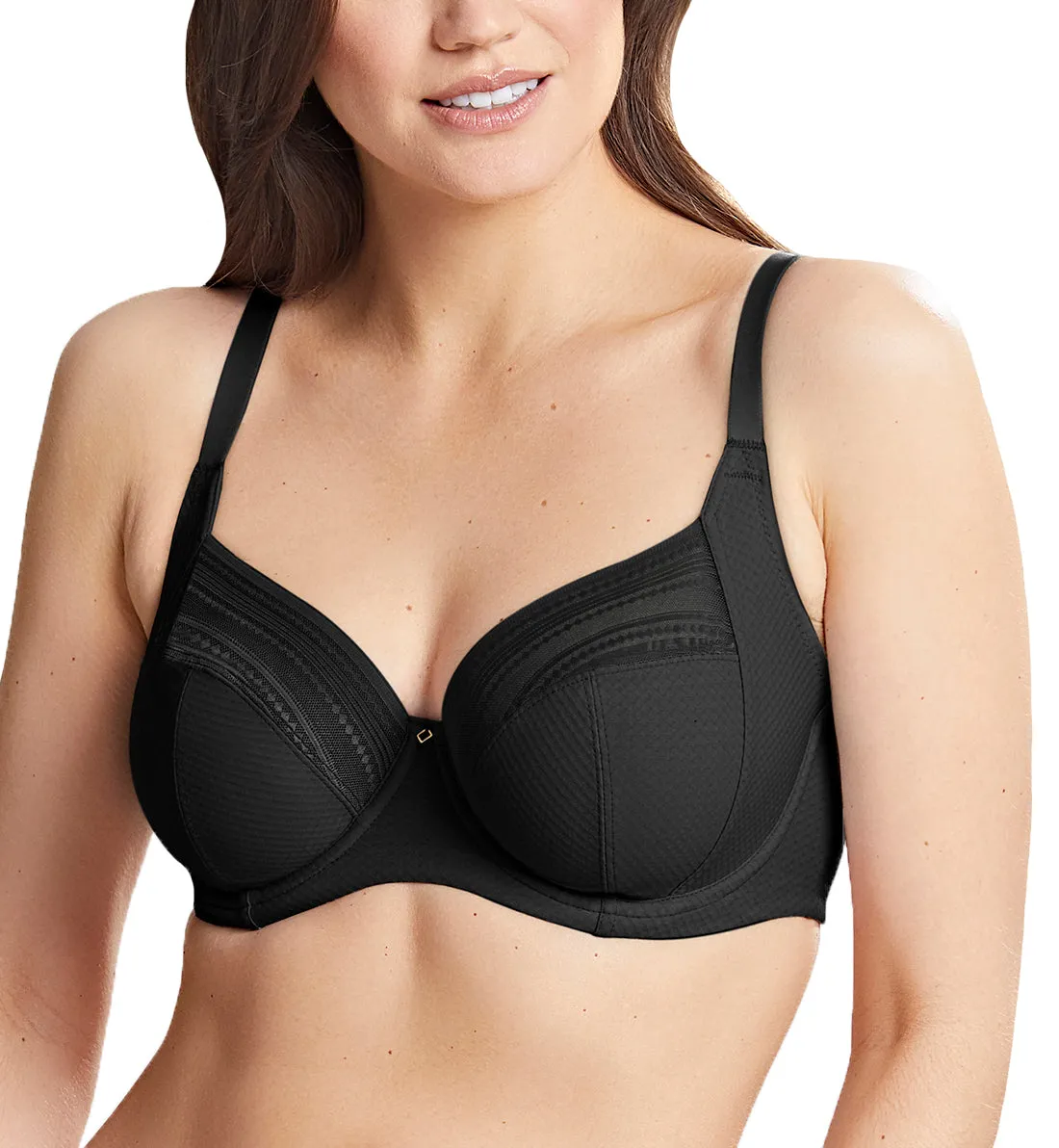 Panache Serene Stretch Lace Full Cup Underwire Bra (10305) - Noir